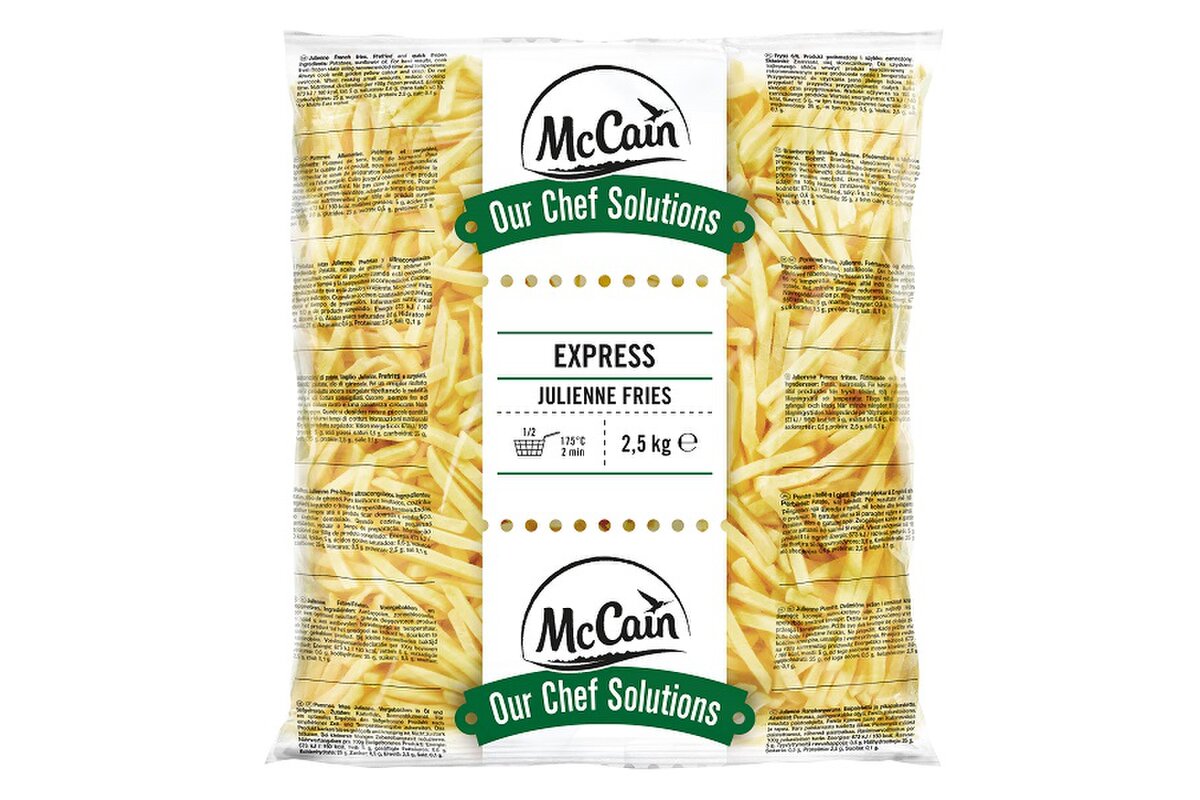 Hranolky 6x6 EXPRESS julienne mrazené 2,5kg McCain