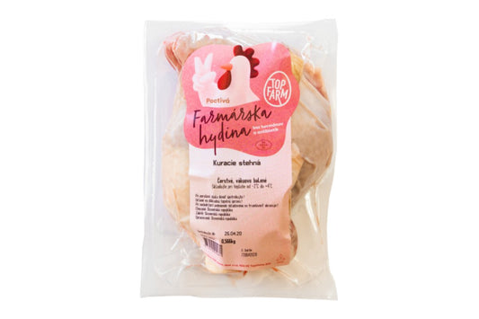 Kuracie stehná chladené cca 500 g / 2 k v bal. TOP FARM
