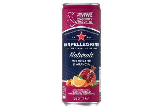 SANPELLEGRINO Granátové jablko-Pomaranč plechovka 330 ml