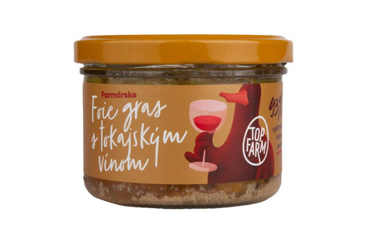 Foie gras s tokajským vínom paštéta 150 g, Top Farm